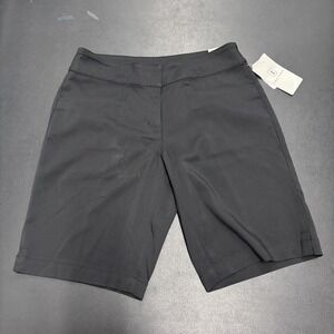 PGA Tour Women's Golf Shorts Stretch Comfy Size 2 Black 9.5"‎ inseam